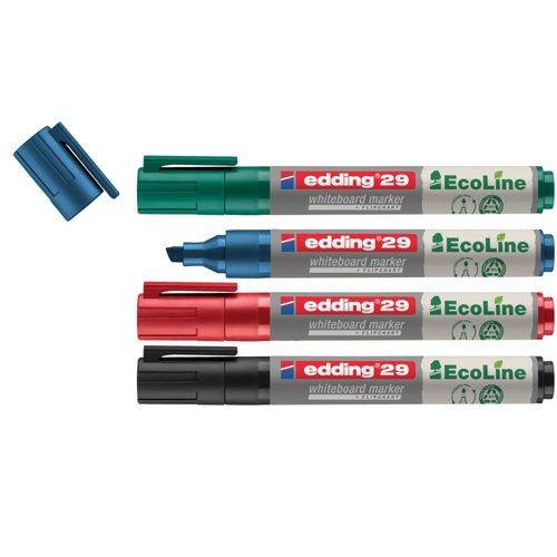 edding 29 Ecoline Whiteboard Marker Set of 4 Assorted