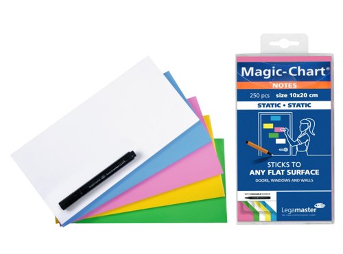 Legamaster Magic-Chart notes 10x20cm assorted Pack of 250 sheets
