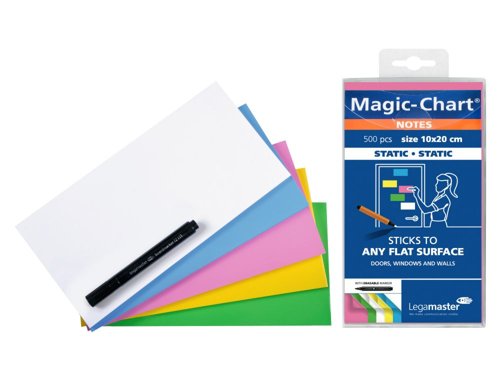 Legamaster Magic-Chart notes 10x20cm assorted Pack of 500 sheets