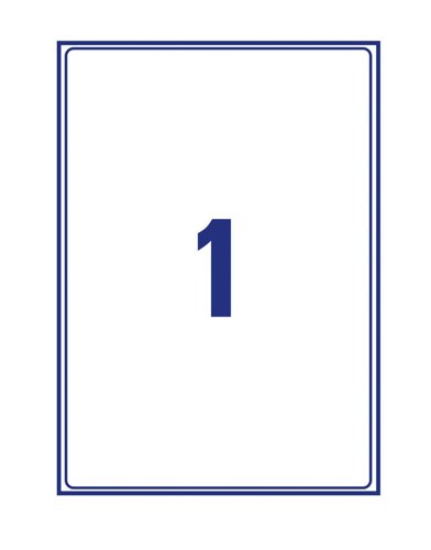 Avery LR7167-100 Recycled Parcel Labels 100 sheets - 1 Label per Sheet