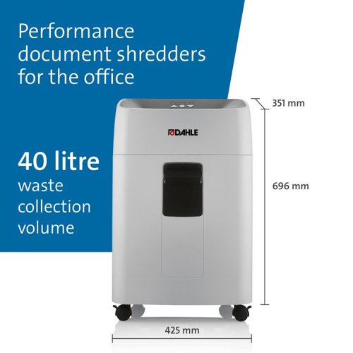 Dahle 504P Deskside Cross Cut Shredder