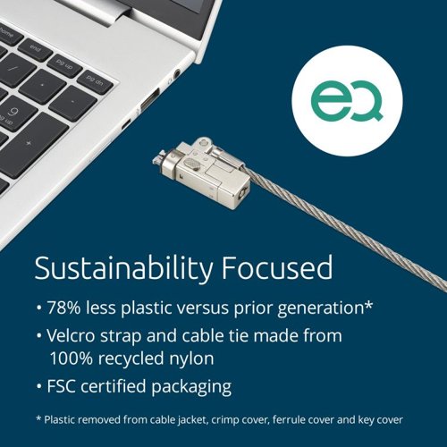 Kensington K60630WW Slim NanoSaver 2.0 EQ Keyed Laptop Lock