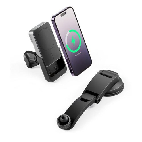 Alogic Matrix+ Universal Wireless Car Charger with 5000mAh Wireless Magnetic Power Bank