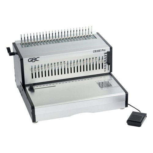 GBC CB30E Pro Heavy Duty Electric Punch and Comb Binding Machine Capacity 500 A4 Sheets