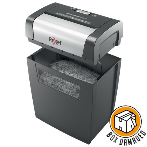 Rexel Momentum X308 Cross Cut Shredder - BOX DAMAGED