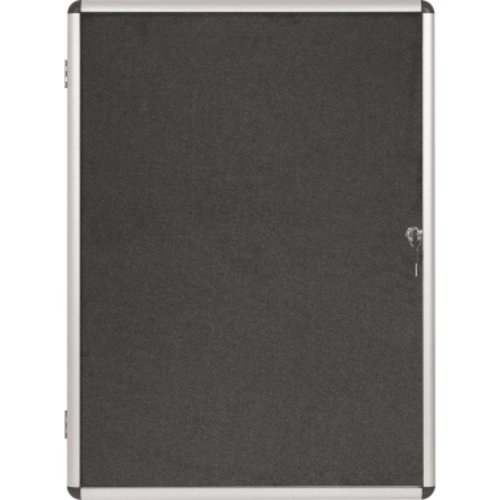 Bi-Office Encore Grey Felt Lockable Board 16 x A4 sheets