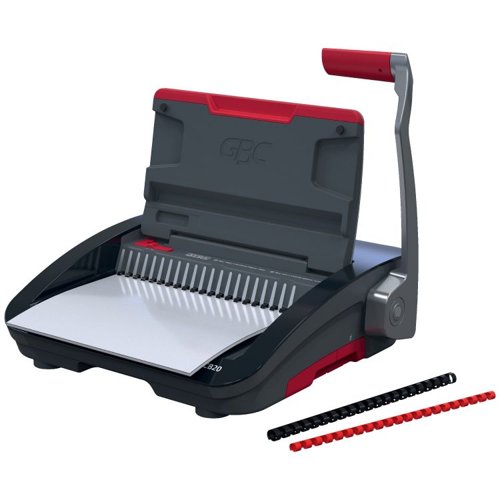 35282J | The CombBind® CB20 is a reliable and compact manual comb binder designed for shared use in office and school environments with medium volume demands.It can punch through up to 20 sheets of 80gsm paper and efficiently bind up to 330 sheets at a time using 28mm spines. Its lightweight, space-saving design makes it ideal for use anywhere, anytime, and easy to store when not in use. For added convenience, it features a clippings tray for easy disposal and a storage compartment.