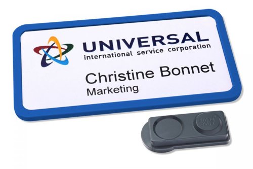 Avery 4839B-L Office Name Badges 81 x 43mm Blue