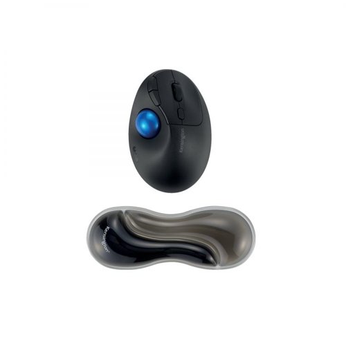 Kensington K62438WW Slim Duo Gel Mouse Trackball Grey Wrist Rest