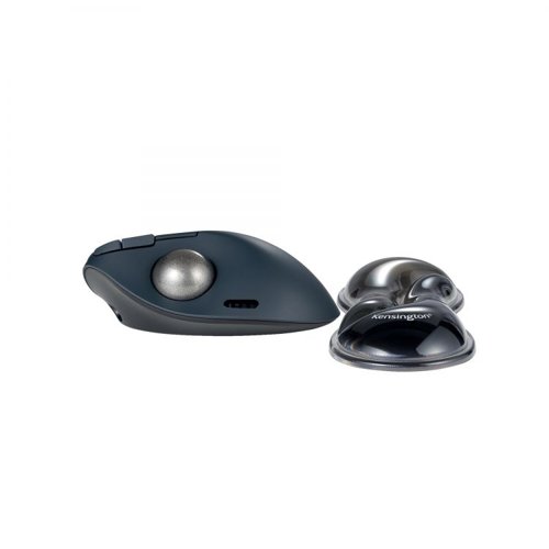 Kensington K62438WW Slim Duo Gel Mouse Trackball Grey Wrist Rest