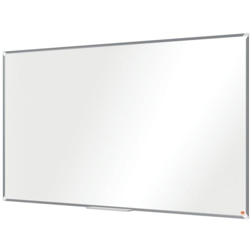 35405J | This modern widescreen magnetic whiteboard, with its sleek aluminium trim and stylish corner caps, is the perfect addition to any office, school, or home workspace. Its painted steel surface offers increased erasability which is less prone to ghost marks, stains and resistant to scratches and dents, making it ideal for moderate use.This large whiteboard has a smooth surface that enhances writing, ensuring clear, bold and stand out communication for effective collaboration. Designed with a concealed traditional through corner-mount system, it can be easily installed in either landscape or portrait orientation. The wall mounted whiteboard is magnetic, allowing for easy attachment of notes, photos, and key information and includes a large clip on accessories tray for the storage of whiteboard pens and whiteboard magnets. Our Premium Plus Whiteboards proudly carry the globally respected EU Ecolabel, recognising environmental excellence and ensuring reduced impact throughout the product life cycle.Whiteboard size: 1880x1060mm