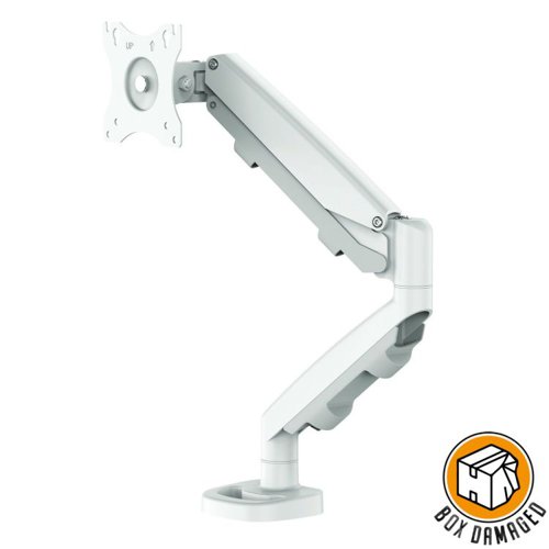 Fellowes 9683201 BOX DAMAGED - Eppa Single Monitor Arm - White