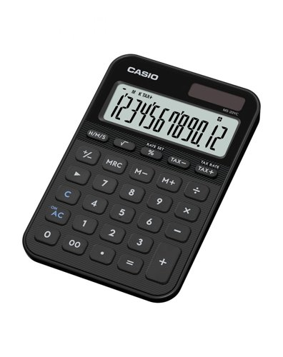 Casio MS-20YC Small Desk Calculator Black