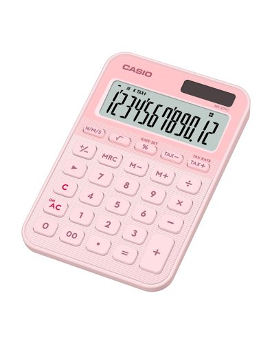 Casio MS-20YC Small Desk Calculator Pink