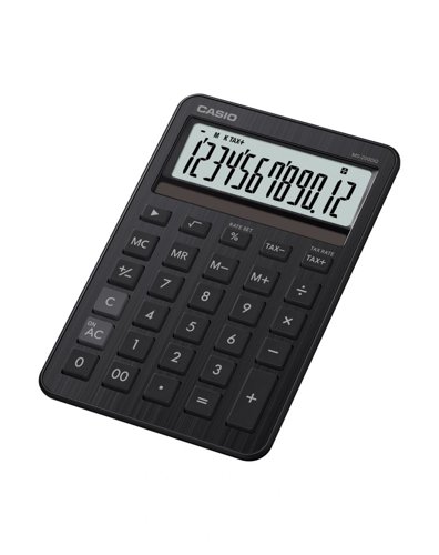 Casio MS-200DQ Mini Desk Calculator Black