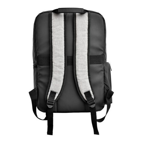 35751J | *** CLEARANCE ITEM - LIMITED STOCK AVAILABILITY AT THIS PRICE ***This laptop backpack accommodates and protects laptops and tablets up to 17.2 inches. It features a large, easy-access document compartment, a carrying handle, and fully padded, adjustable shoulder straps. There is also a side pocket for bottles and other items.