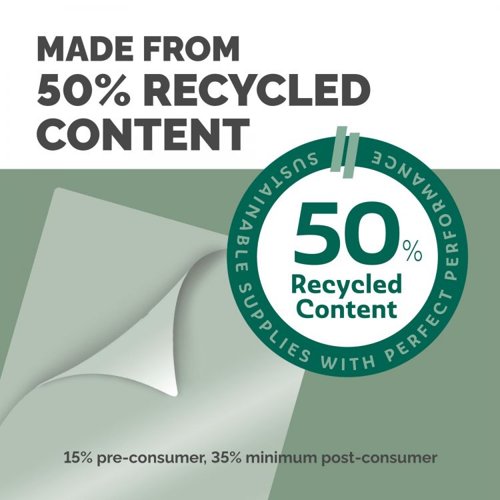 Fellowes Recycled A5 Matt Lam Pouch 100pk
