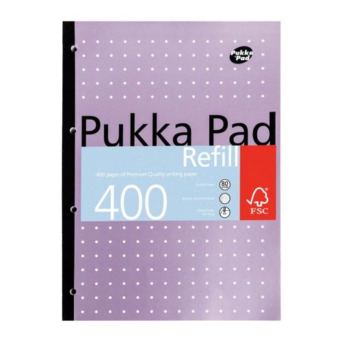Pukka A4 400 Page Refill Pad FSC Mix (Pack of 5)