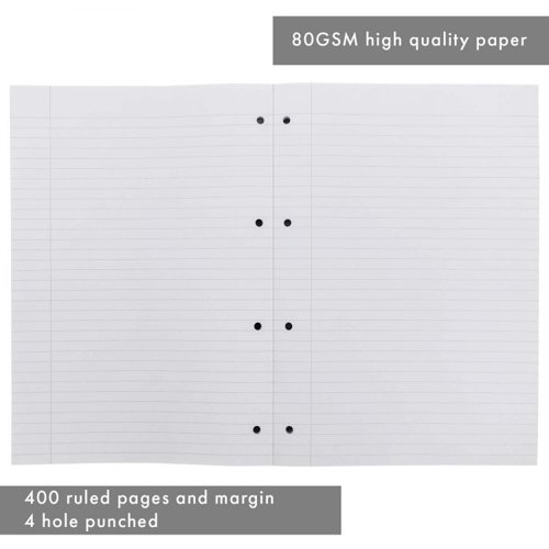 Pukka A4 400 Page Refill Pad FSC Mix (Pack of 5)