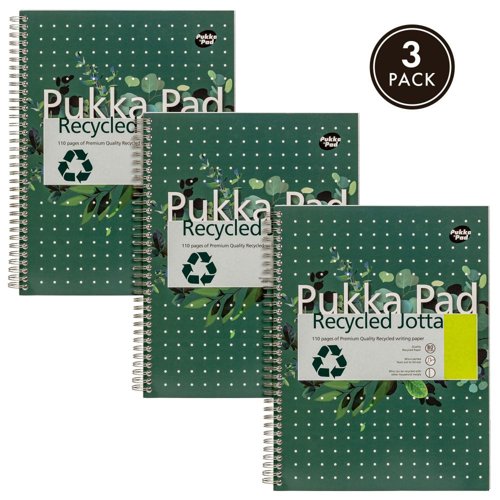 Pukka A4 Recycled Jotta FSC Recycled (Pack of 3)