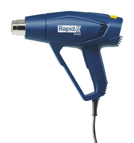 36024J | The R1800 is a simple, no-nonsense heat gun specially created to handle jobs such as defrosting, waxing skis and snowboards, weeding a paved driveway and countless other everyday tasks at home or in the yard or garage.With 1800 W of power, two-stage temperature regulation (300°C and 550°C) and adjustable airflow, the R1800 gets the job done quickly and with precision. It also features handle protection, increasing user safety and peace of mind.