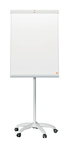 36076J | Claim a Accessories Kit when you purchase this product until 30th June 2026Terms & Conditions apply, to claim please register online  here.This modern mobile magnetic whiteboard flipchart easel, with its sleek plastic trim, is the perfect addition to any office or school. Its painted steel surface offers increased erasability which is less prone to ghost marks, stains and resistant to scratches and dents, making it ideal for moderate use.The smooth surface enhances writing, ensuring clear, bold and stand out communication for effective collaboration. The mobile whiteboard features a mobile base for easy movement between locations and lockable castors for extra stability. The magnetic surface allows for easy attachment of notes, photos, and key information, while the integrated tray keeps whiteboard pens and magnets organised. Equipped with flipchart pad hooks compatible with Nobo flipchart easel pads, the tear-away bar allows for easy page removal.The Premium Plus whiteboard easels proudly carry the globally respected EU Ecolabel, recognising environmental excellence and ensuring reduced impact throughout the product life cycle.Whiteboard size: 700 x 1000mm