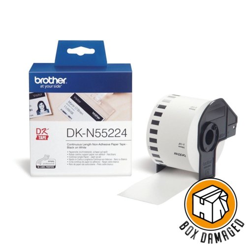 Brother BOX DAMAGED DKN55224 Non Adhesive Paper Roll