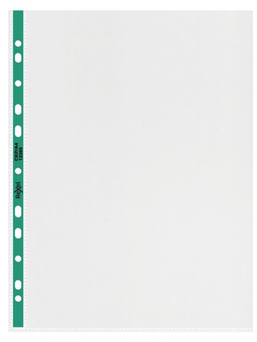 Rexel Nyrex Premium Pocket CKP/A4 with Green Spine Punched Pockets 36094J Active Group  | Business Supplies. Workwear. Furniture. Promotional Merchandise. Business Technology