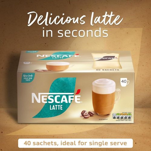 NESCAFE Latte Coffee Sachets 40 x 18g