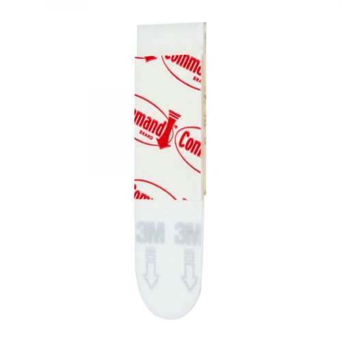 Command Pack of 12 Small Poster Strips White