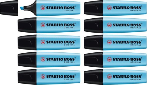STABILO BOSS ORIGINAL Highlighter Box of 10 blue