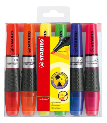 STABILO LUMINATOR Highlighter Pack of 6 Assorted colours