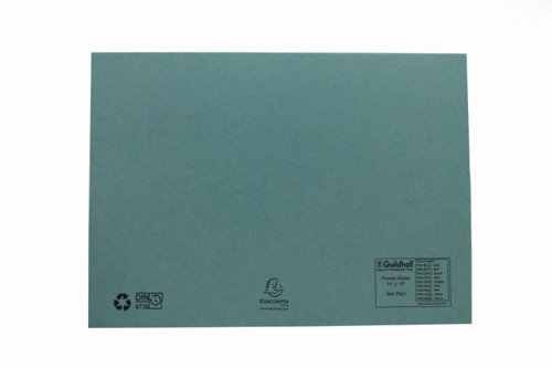 Exacompta Guildhall 50PK 14x10 Document Wallet 315gsm Blue Document Wallets 36408J Active Group  | Business Supplies. Workwear. Furniture. Promotional Merchandise. Business Technology
