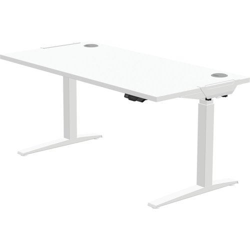 Fellowes Levado White Desk Base and White Worktop 1600mm