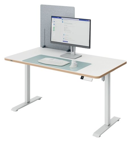 Leitz 61220085 Height Adjustable Desk Divider - 60x70cm Desk Mounted Screens 36640J Active Group  | Business Supplies. Workwear. Furniture. Promotional Merchandise. Business Technology