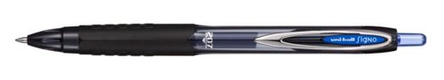 uni-ball Signo 207 12 Pack Blue Retractable 0.7mm Med Nib Rollerball