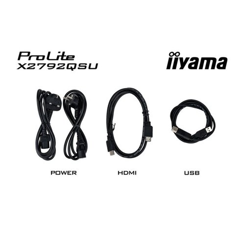 iiyama X2792QSU-B1 27 Inch 2560x1440 IPS Prolite Monitor 36783J Buy online at Office 5Star or contact us Tel 01594 810081 for assistance