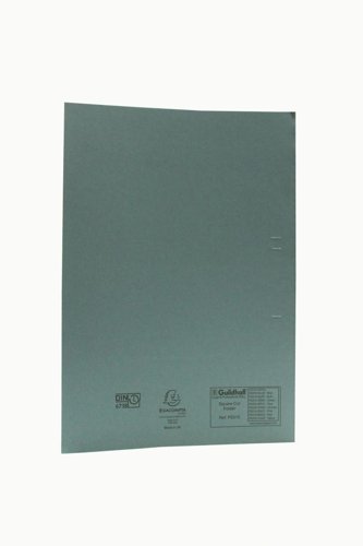 Exacompta Guildhall Square Cut Folder Foolscap Blue Pack of 100