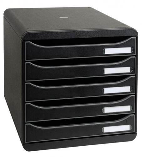 Exacompta BIG-BOX PLUS Desktop Organiser ECOBlack Black