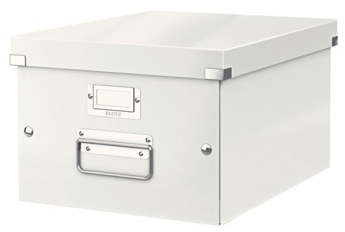 Leitz 60440001 Click and Store WOW Medium Storage Box White