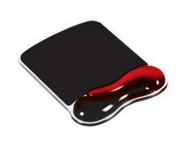 Kensington 62402 Duo Gel Mouse Pad Wave Red and Smoke