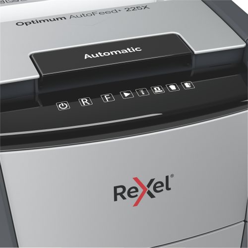 Rexel Optimum AutoFeed Plus 225X Cross Cut Shredder | 31570J | ACCO Brands