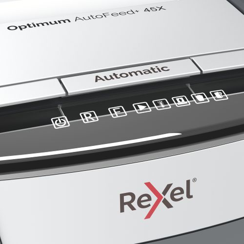 Rexel Optimum AutoFeed 45X Cross Cut Shredder | 31564J | ACCO Brands