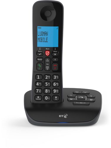 28881J - BT Essential Single Dect Call Blocker Telephone with Answer Machine