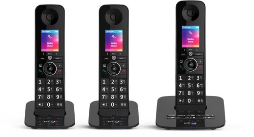 BT Premium Trio Dect Call Blocker Telephone with Answer Machine | 28891J | British Telecom