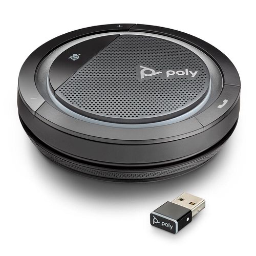 Poly Calisto 5300 USB-A Portable Speakerphone with Bluetooth Adaptor