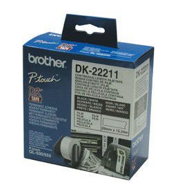 Brother DK22211 White Film Tape