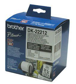 Brother DK22212 White Film Tape