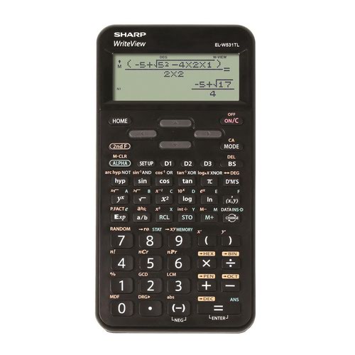 Sharp SH-ELW531TL Writeview Scientific Calculator Black