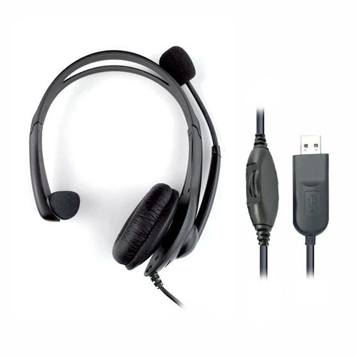 HiHo 218M Monaural USB-A Headset with Boom Mic